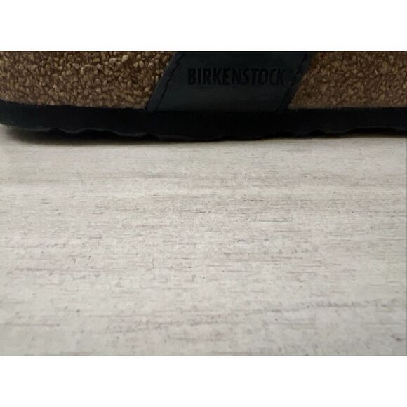 Birkenstock Mayari Shearling Sandals Womens 38 / US 7 Black Buckle Straps - Picture 11 of 12